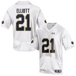 Notre Dame Fighting Irish Men's Jalen Elliott #21 White Under Armour Authentic Stitched College NCAA Football Jersey ZIR5799GZ